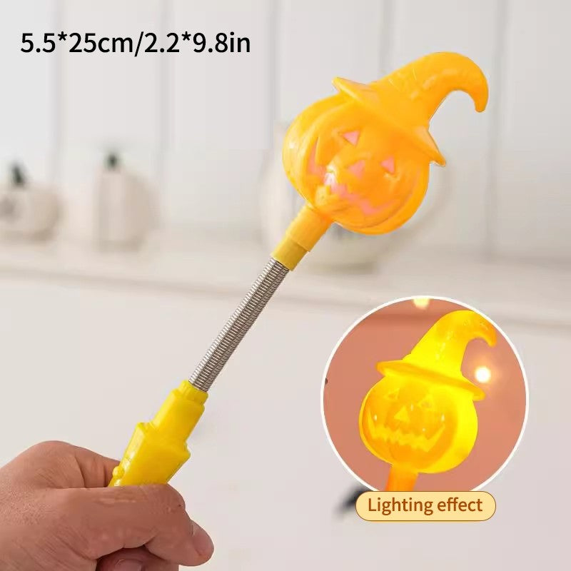 Halloween Pumpkin Hand Shaker Halloween Party Favor Gifts Halloween Glowing Hand Shaker Decor Mexico Day of The Dead Party Gifts