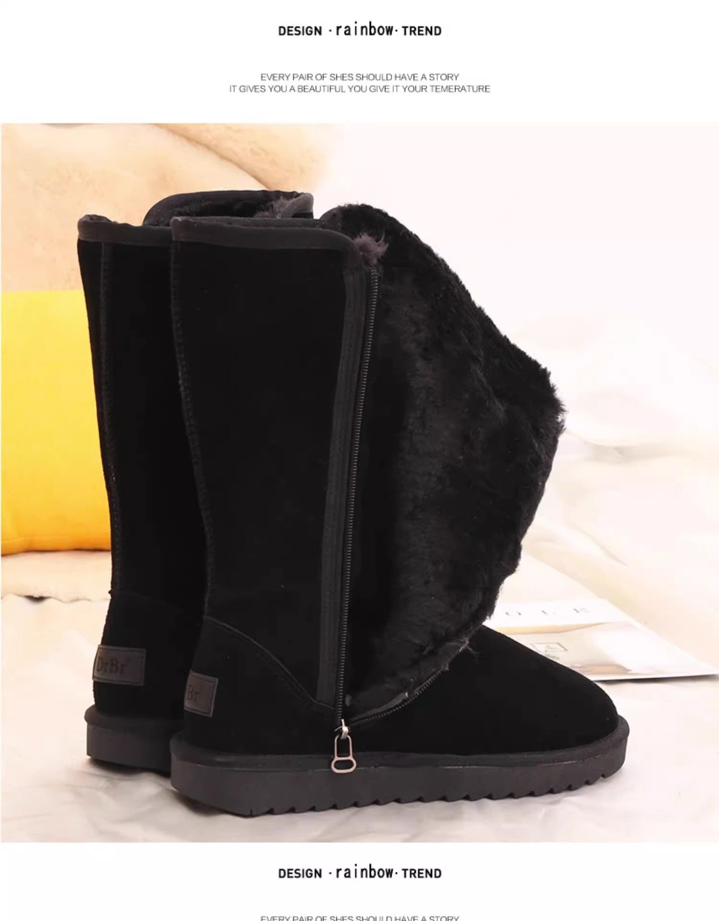 Women Classic Ladies Girls Winter Snow Boots 2024 Waterproof Warm Genuine Leather Fur Australia Plus Velvet Knee High Winter