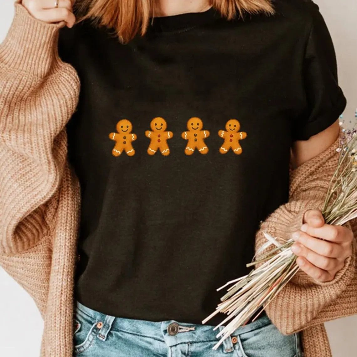 It’s the Most Wonderful Time of the Year T Shirts Gingerbread Christmas Tee Cute Holiday Shirt, Festive Cookie Lover Top