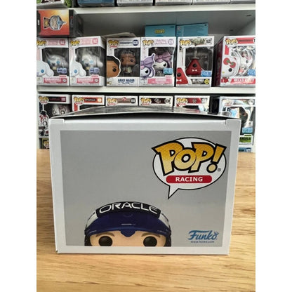 Funko Pop Verstappen Boneco de Ação Oficial Genuíno Modelo Red Bull Racing Team 14 Escultura de Vinil Bonecos Presentes Colecionáveis de Fãs