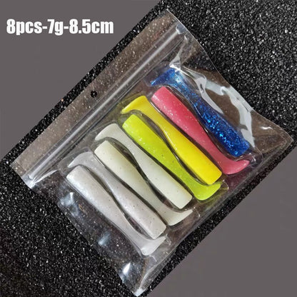 5pcs 30g/111mm Artificial Bait Lumious/Glow Mackerel Sea Bass Snapper Fishing Lure Wobblers Swimbait Jigging soft Baits
