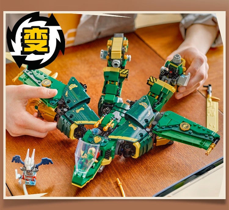 Blocos de Montar LEGO Montam Ninja Fantasma 71845 Lloyd's Transformed Mech Brinquedo Infantil Presente de Natal
