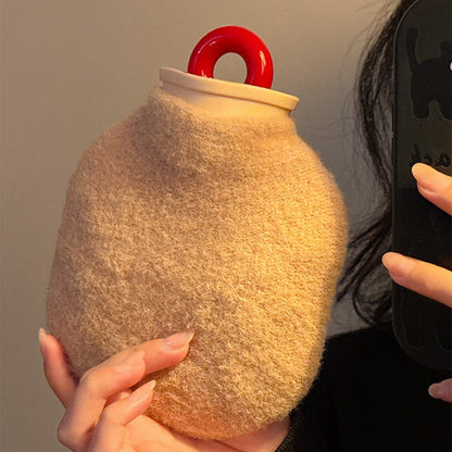 300/650ML Plush  Hot Water Bag  Winter Removable  Hot Water Bottle  Winter Hand Foot Warmer