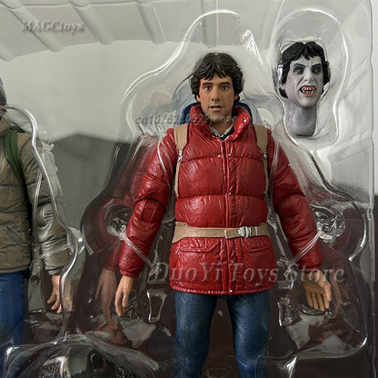 NECA Original Um Lobisomem Americano em Londres David Jack 2-pack Anime Action Figure Modelo de Brinquedo Presentes de Ano Novo e Aniversário