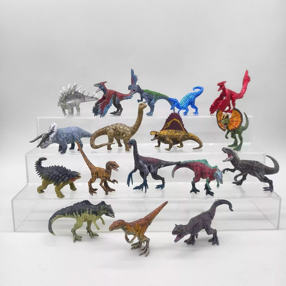 Brinquedo Modelo de Dinossauro da Série Jurassic Park Cabeça e Cauda Móveis com Selo de Aço Presente Infantil Enfeite de Mesa Feito à Mão