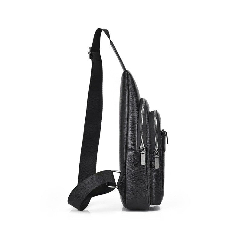 Luxury Brand Kangaroo Leather Men Chest Bag Travel Hiking CrossBody Bag Male Messenger Bag For Men Leather Chest Pack Sling Bag