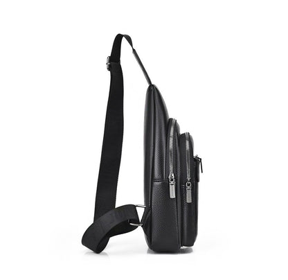 Luxury Brand Kangaroo Leather Men Chest Bag Travel Hiking CrossBody Bag Male Messenger Bag For Men Leather Chest Pack Sling Bag