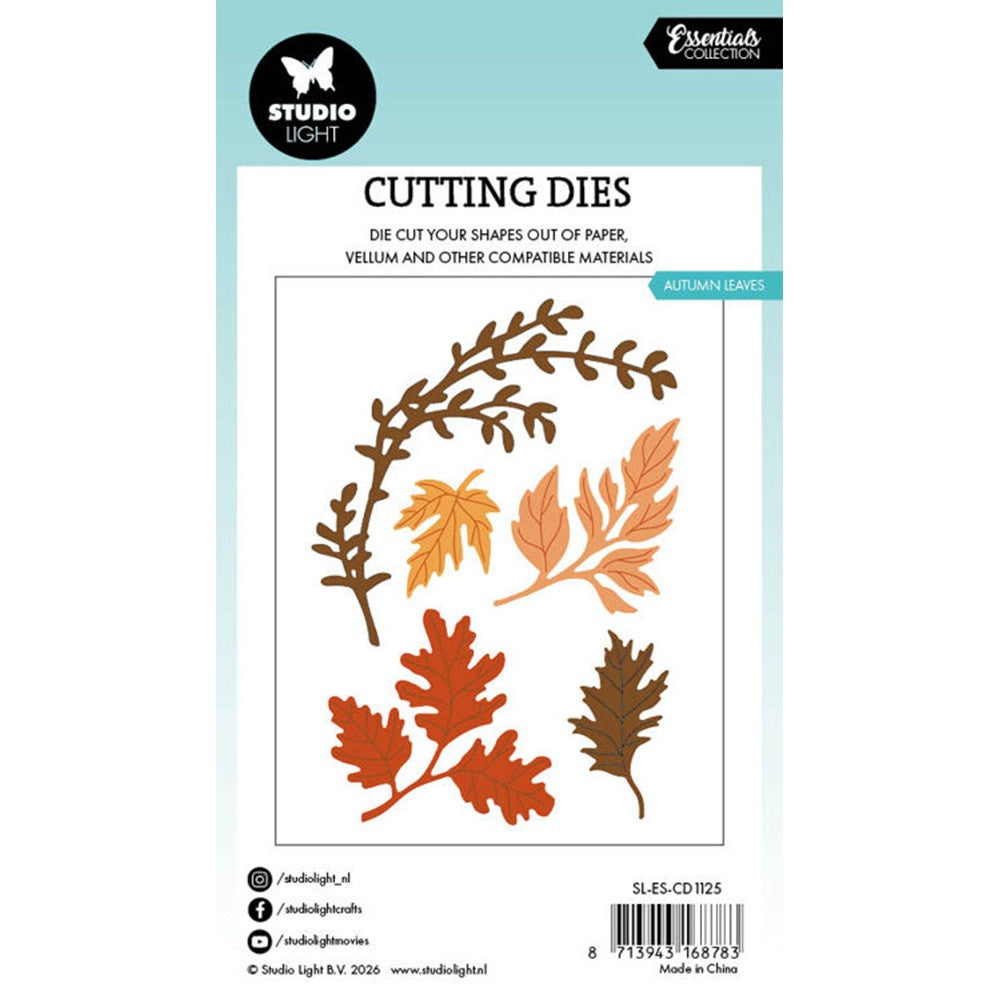 August 2026 New Mushrooms Autumn Frame A6 Autumn Leaves Circle Frame Metal Cutting Dies for DIY Handmade Scrapbook Photo Album