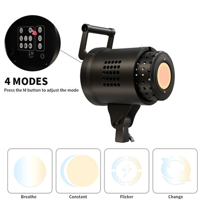 135W Fotografia LED Vídeo Luz Diurna Equilibrada Lâmpada Solar Bowens Softbox Para Iluminação Softbox Retrato Flash Acessório de Estúdio