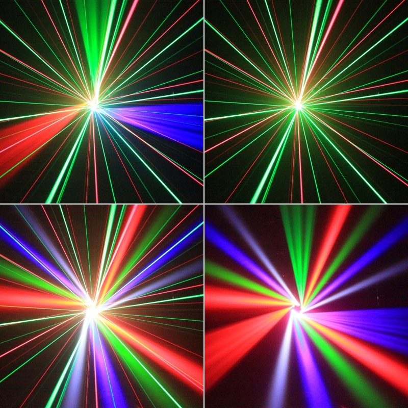 LED Moving Head 80W RGBW 4in1 Mini Six Arm Beam Strobe Light Yellow Flash Dj Bar DMX 512 Remote Control Stage Effect