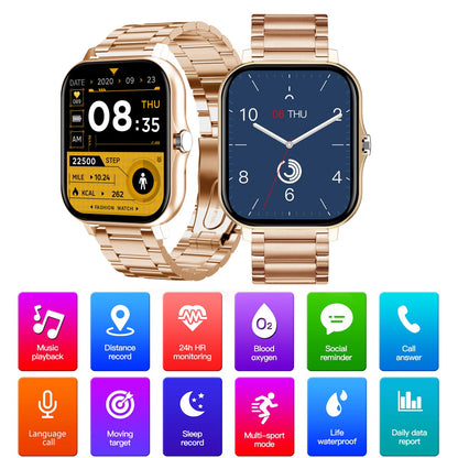 2025 New Smart Watch Men Women Gifts 1.83'' Full Touch Screen Sport Fitness Tracker Smartwatch Men BT Calls Digital smarthwhatch