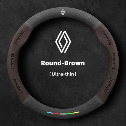 Suede Car Steering Wheel Cover For Renault Scenic Clio Laguna 2 3 4 5 Kangoo Fluence Megane Trafic Talisman Twingo Kaptur Duster