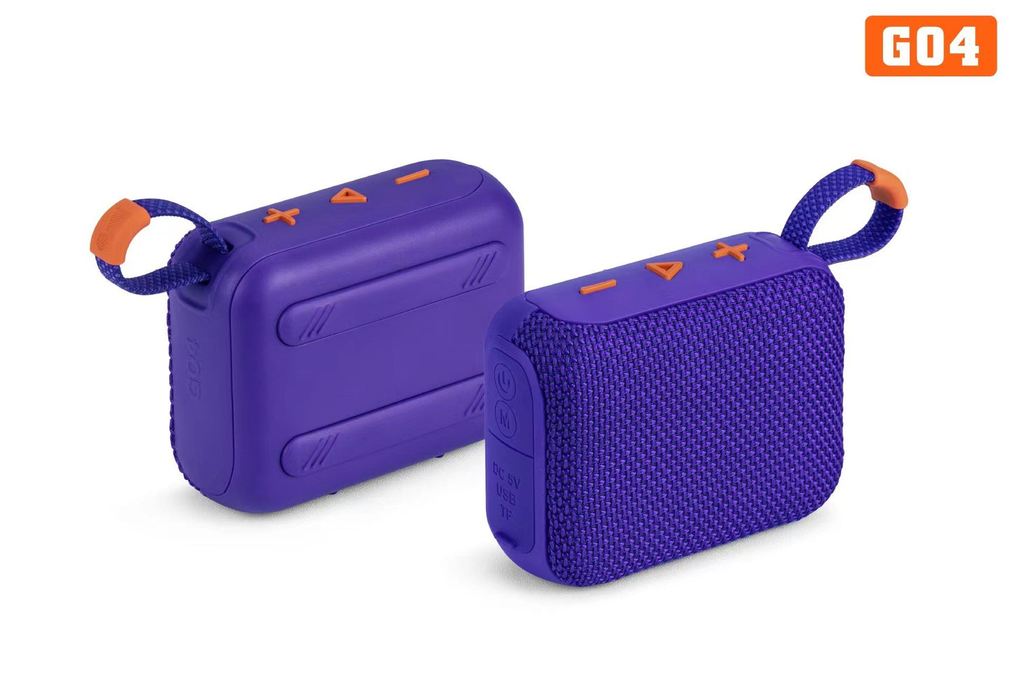 G04 Small Bluetooth Speaker Wireless Portable Mobile Phone Desktop Home Outdoor Convenient Mini Subwoofer Lanyard TF card