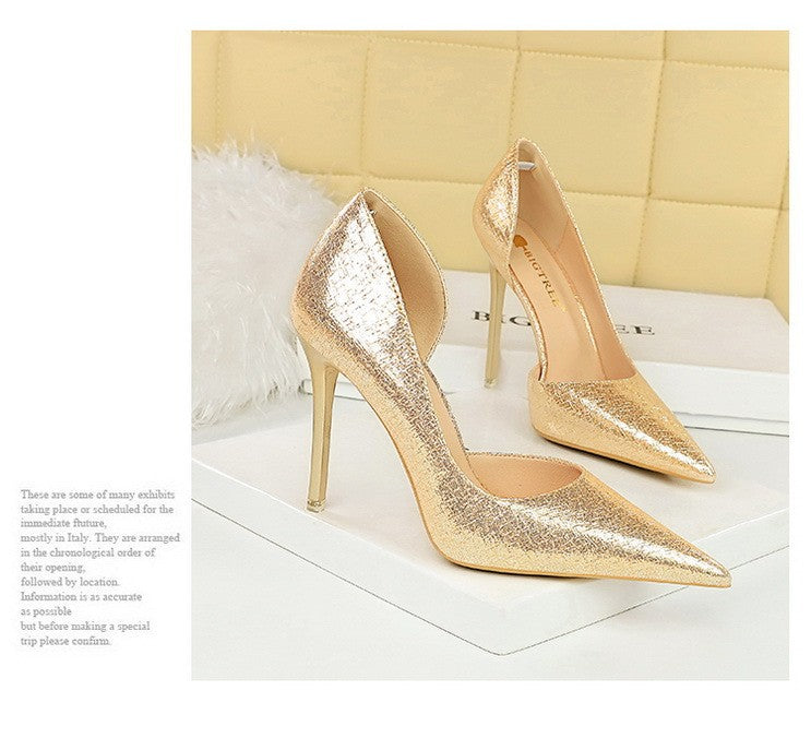 BIGTREE Shoes Sequin Cloth Women Pumps Fashion Wedding Shoes Luxury High Heels Women Shoes Stilettos Heels Sexy Party Shoes 2025