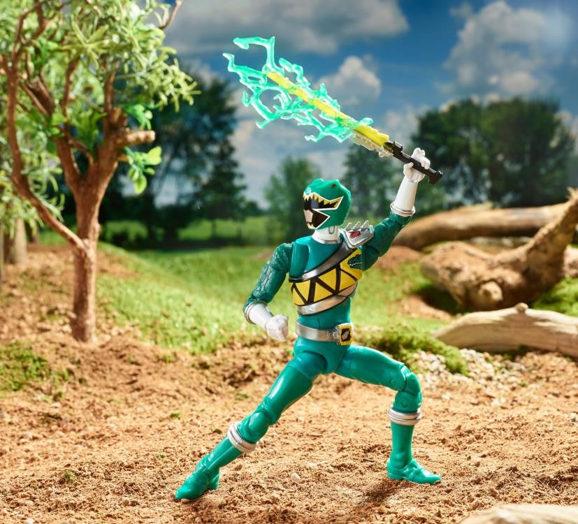 Power Rangers Lightning Collection Ranger Zeo Amarelo, Ranger Fantasma do Espaço, Ranger Rosa Dino Charge, Ranger Verde - Bonecos de Ação