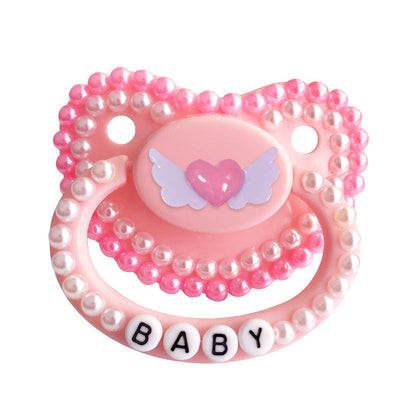Cute Duck Design Adult Pacifier Wide-bore Silicone Nipple DDLG Lovely Food Grade Adult Baby Pacifier For Daddy, Girl
