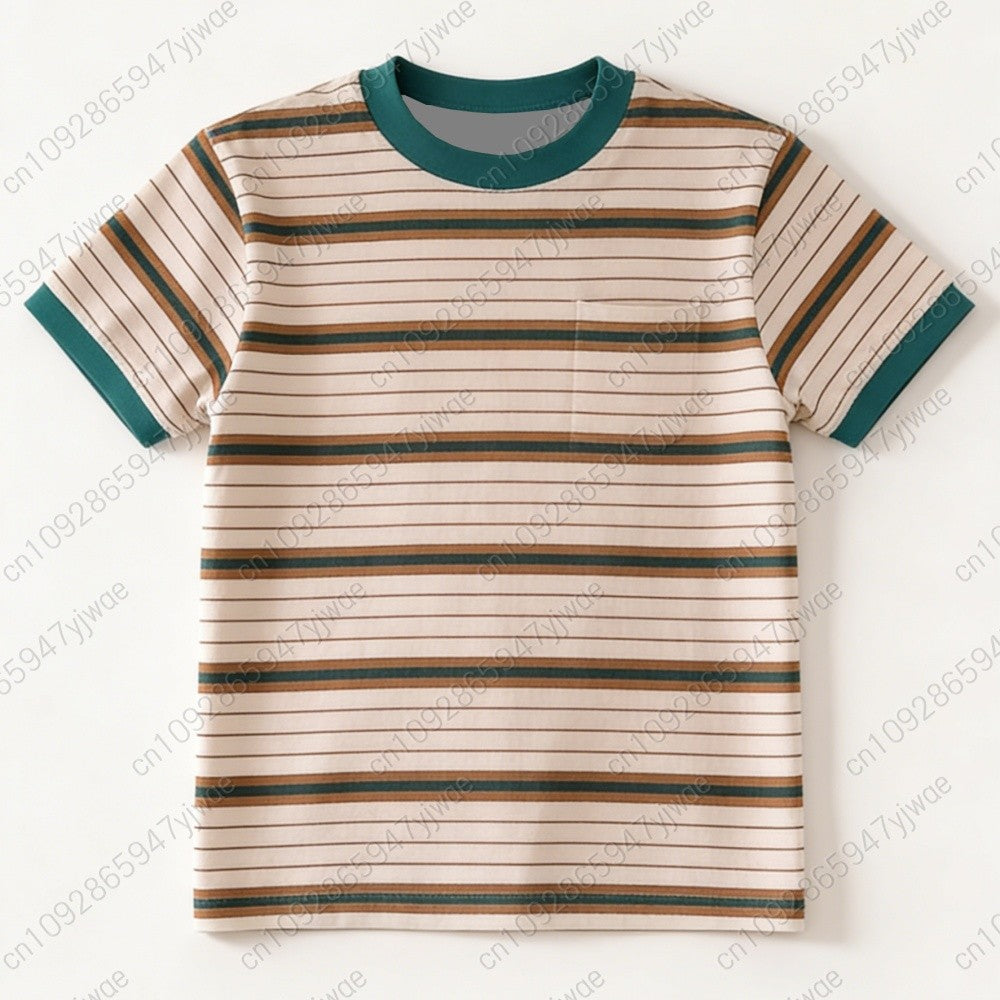 2026 Max Mayfield Cosplay Costume Rainbow Striped T-shirt Women Kids Casual Colorful For Short Sleeve -T-Shirt