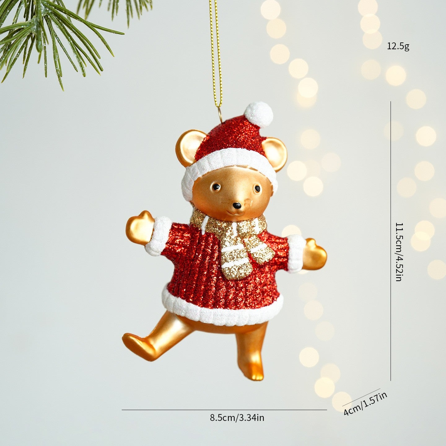 Christmas Atmosphere Balloon Dog Small Pendant Christmas Tree Snowflake House Pendant Small Ornament Wreath Accessory