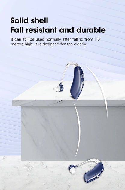 Newest Bluetooth Hearing Aid Rechargeable BTE Ear Hearing Aids for The Elderly Audifonos Sound Amplifier for Deafness
