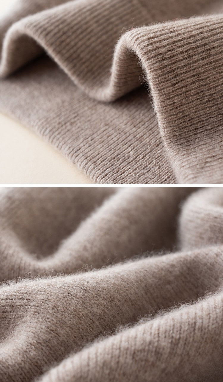 100% pure wool skirt new women's autumn and winter mid-length high-waisted thin cashmere skirt knitted all-match hip skirt