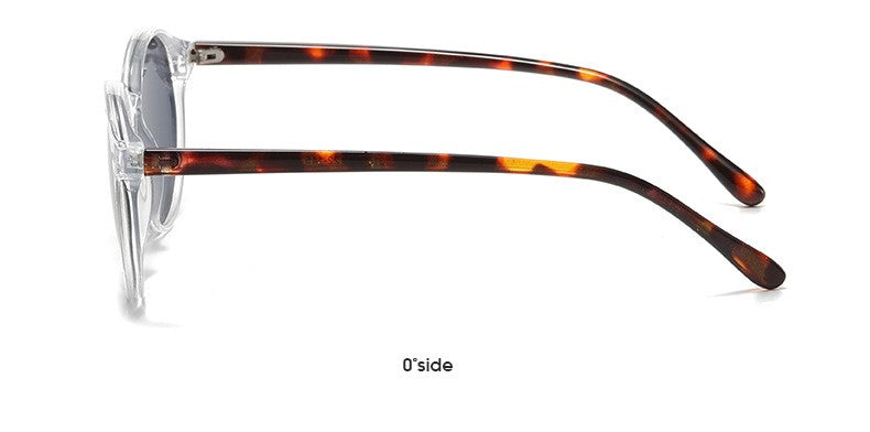 Óculos de Sol Polarizados Redondos Retrô Masculino Feminino Armação Clássica Leopardo Óculos de Sol Fashion Preto Dirigindo Masculino Feminino Goggles UV400