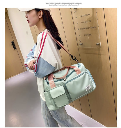 Womne's Travel Bags Handbags Gym Shoulder Bags Oxford Fitness Camping Trekking Bags Hiking Waterproof Outdoor Crossbody Bag