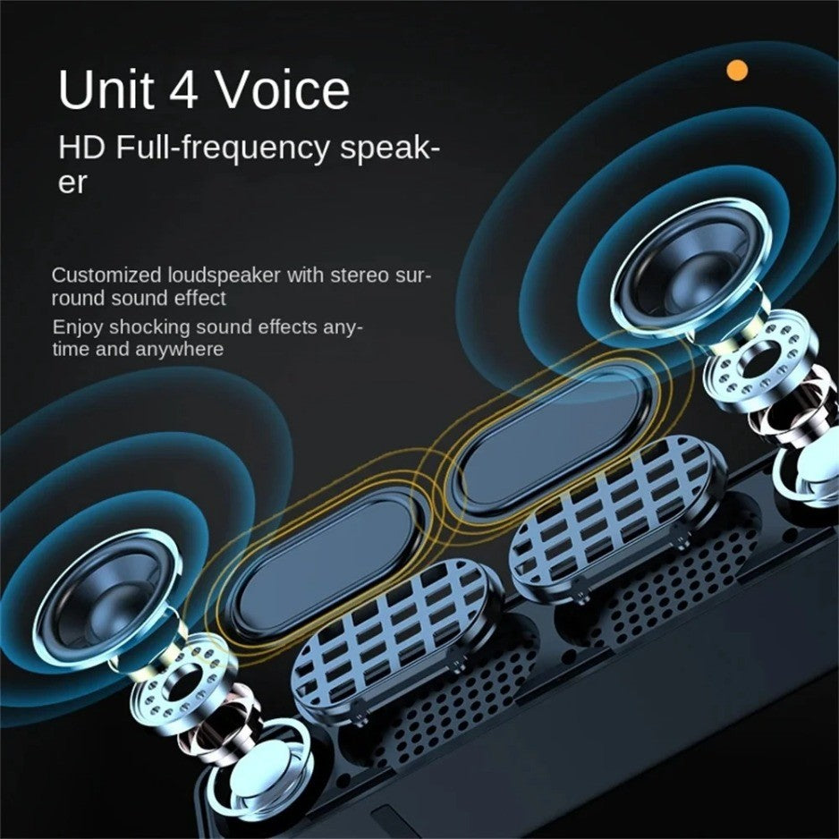 Original Bluetooth Subwoofer Soundbar TV Áudio Echo Wall Computador Alto-falante Home Theater Música Wireless Bluetooth Speaker Presente