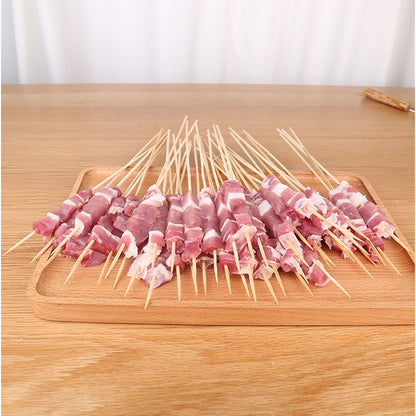30/50PCS Disposable Wooden Grill Grilling Bbq Tools Outdoor Cooking BBQ Sticks Bamboo Skewers Barbecue Tools Fruit Sticks