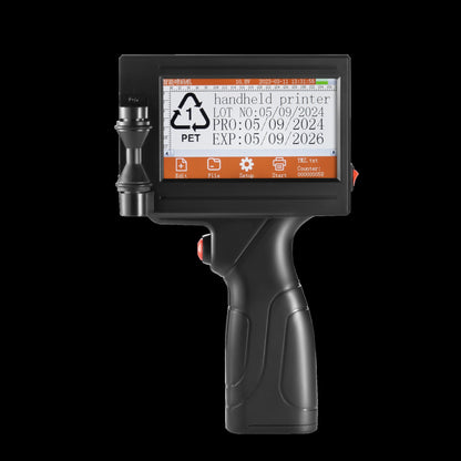 YS300 12,7mm Impressora a Jato de Tinta Térmica Portátil, com Jato Manual, para Códigos de Data, Números, Logos, Data de Vencimento e Etiquetas em Plástico e Papelão, em Inglês