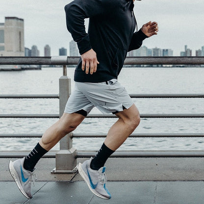 Summer Gym Fitness Sports Compression Shorts Mens Streatwear Quick Dry Jogger Quarter Short Pants Basketball Casual Trend Shorts