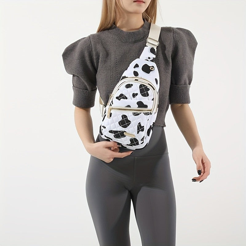 Lightweight & Comfortable Quilted Crossbody Chest Bag, Perfect for Daily Use, Casual Outings & Travel Women Sling Shoulder Purse