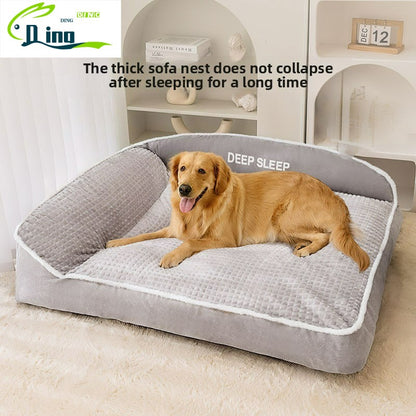 Nova Cama para Gatos Cama para Cães Canil Antiderrapante Inverno Quente Canil Pequeno para Cães Dormir Removível Lavável Almofada Macia para Filhotes Suprimentos para Gatos