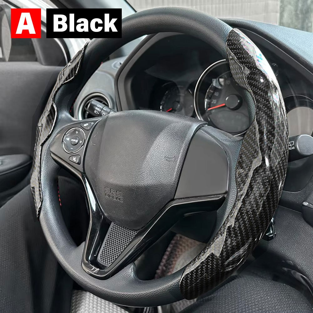 2PCS Car Steering Wheel CoverFor MG ZS HS MG3 MG4 MG5 MG6 MG7 GT PHEV ONE RX5 Breathable Leather Anti-slip Styling Accessories