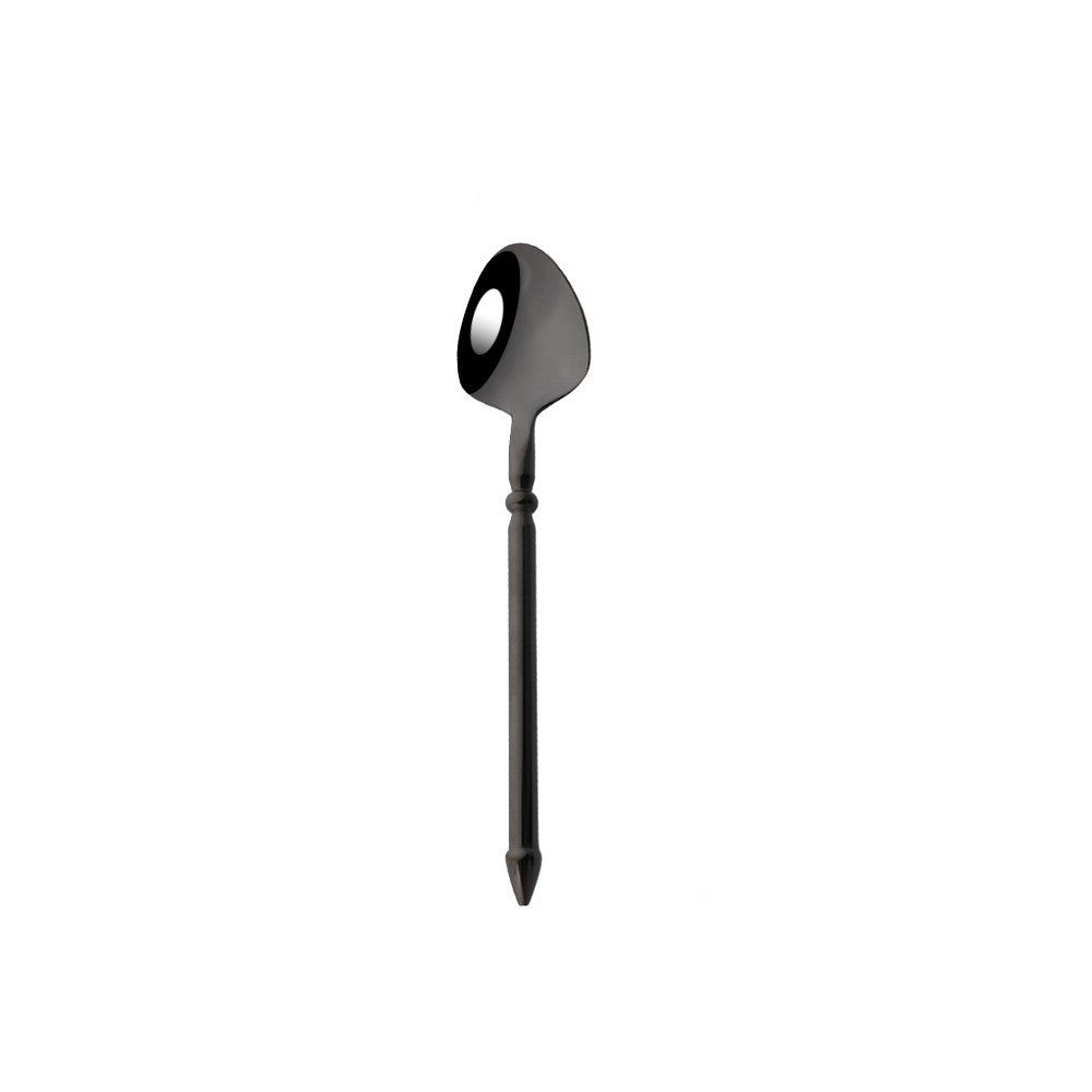 Conjunto de Talheres em Aço Inox 304 Preto Espelhado Conjunto de Talheres Faca de Bife Garfo Colher para Lava-louças