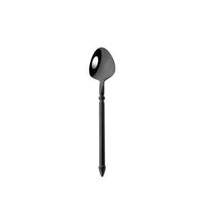 Conjunto de Talheres em Aço Inox 304 Preto Espelhado Conjunto de Talheres Faca de Bife Garfo Colher para Lava-louças