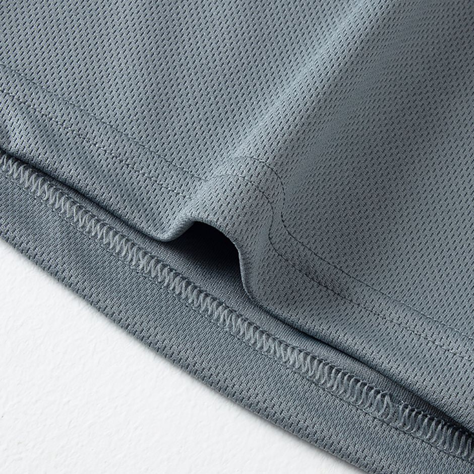 2-Piece Men's Summer Quick drying Sports Suit Loose And Breathable Short Sleeved T-shirt Running And Fitness Black Pocket Shorts