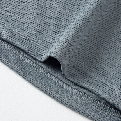 2-Piece Men's Summer Quick drying Sports Suit Loose And Breathable Short Sleeved T-shirt Running And Fitness Black Pocket Shorts