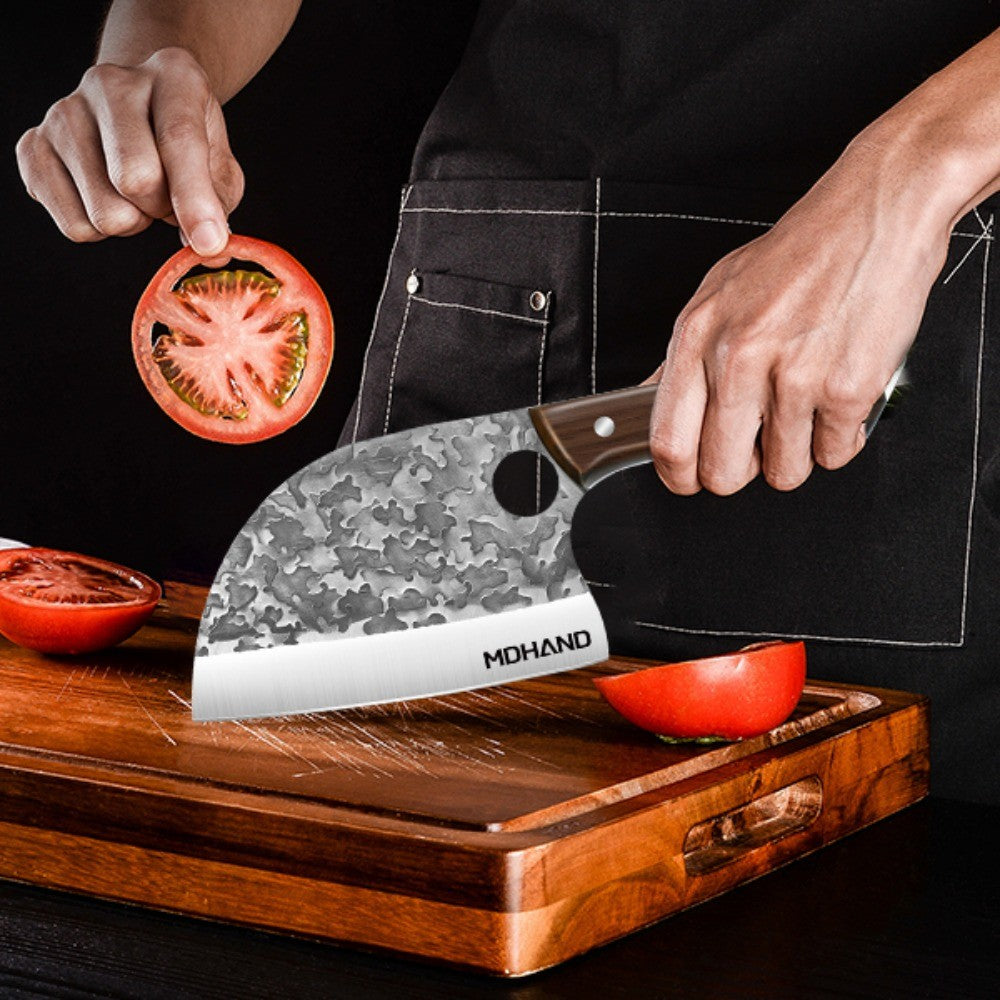 MDHAND Faca de Cozinha Japonesa de Aço Inoxidável 7'' Lâmina Afiada Faca de Chef Profissional para Cortar Carne, Peixe, Ferramenta de Cozinha