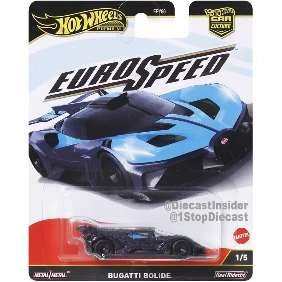2025 New 1/64 Hot Wheels Car Model Car Culture L Case (Mix 6) Eurospeed Set Die-Cast Model Collection Alloy Car Model Toy Gift