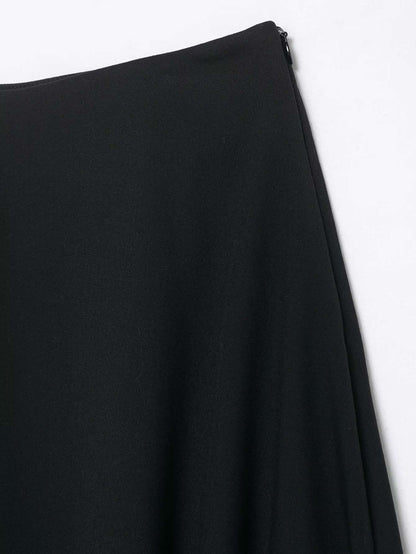 HH Women 2025 New Fashion Simple Asymmetrical Lace Skirt Female Elegant Sexy Silk Satin Texture Mid-Waist Casual Versatile Skirt