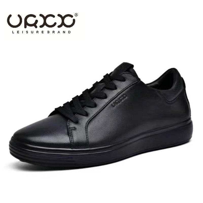 Men Sneakers Casual Shoes Men Flats Zapatillas Hombre Lightweight Genuine leather Breathable Shoes Men Black Sports Board Shoes