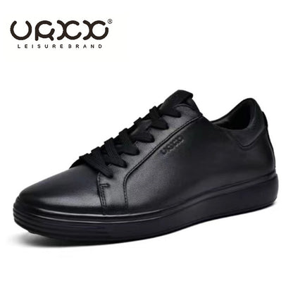 Men Sneakers Casual Shoes Men Flats Zapatillas Hombre Lightweight Genuine leather Breathable Shoes Men Black Sports Board Shoes