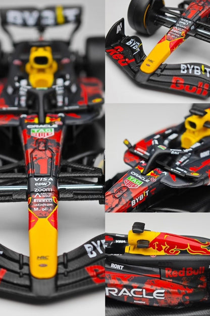 Em Estoque Novo Bburago 1:43 Red Bull RB20 Gp Britânico F1 Liga Miniatura Diecast Modelo Carro Red Bull Brinquedos Presente de Natal para Meninos