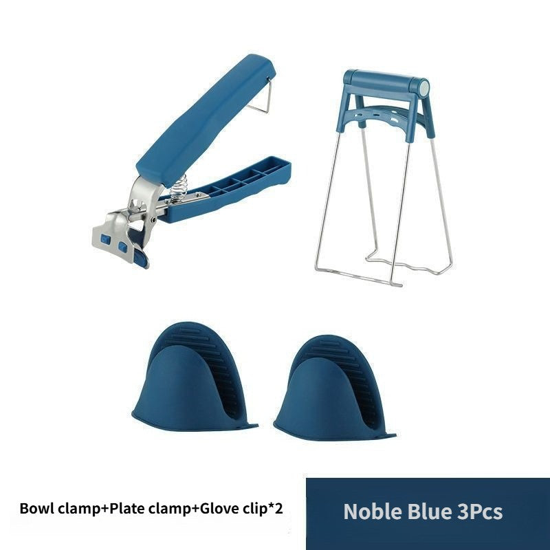 Conjunto de Cozinha Resistente ao Calor de Peças Luvas de Forno de Silicone com Pegadores de Panela Antiderrapante Anti Queimadura para Cozinhar/Assar/Churrasco