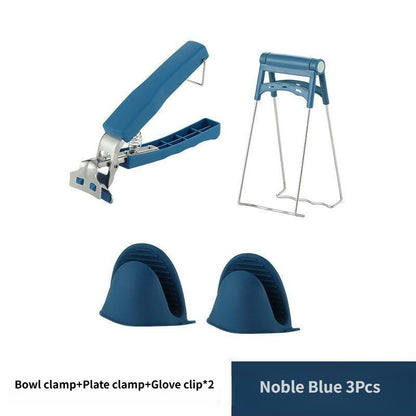 Conjunto de Cozinha Resistente ao Calor de Peças Luvas de Forno de Silicone com Pegadores de Panela Antiderrapante Anti Queimadura para Cozinhar/Assar/Churrasco