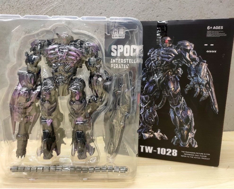 Brinquedo de Transformação BAIWEI TW1028 Shockwave ZS01 SS56 MP29 Guardião do Universo Robô de Deformação Liga Metálica Figura de Ação Modelo de Carro Presente