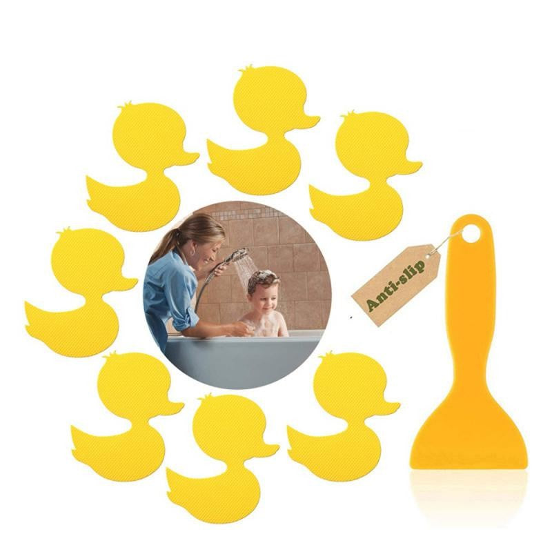 Anti Slip Bathtub Stickers Duck Shape Bathroom Flower Self-Adhesive Non Slip Bathtub Decals Stickers For Bath Shower