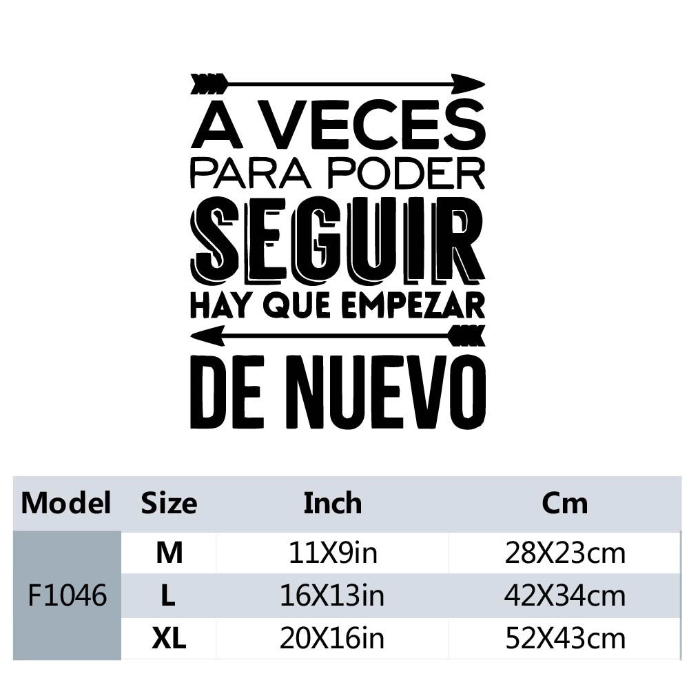 1 pc meaningful spanish text Wall Sticker Home Decoration wallpaper Accessories For Baby Kids Rooms Decor Mural