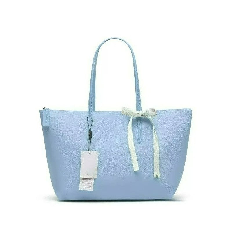 Bolsa tote de crocodilo francesa, bolsa de crocodilo de comércio exterior, sacola de compras, bolsa de ombro para estudante, bolsa para ir à aula