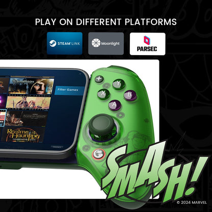 GameSir G8 Plus Hulk Edition Thanos Edition Mobile Gaming Controller for iOS Android Tablet Nintendo Switch 2/1 Steam PC Gamepad